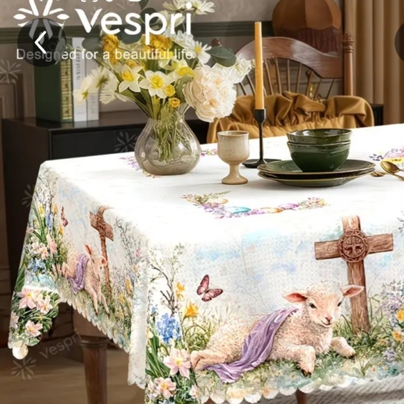Vespri Other - Vespri Easter/Spring Table Cloth